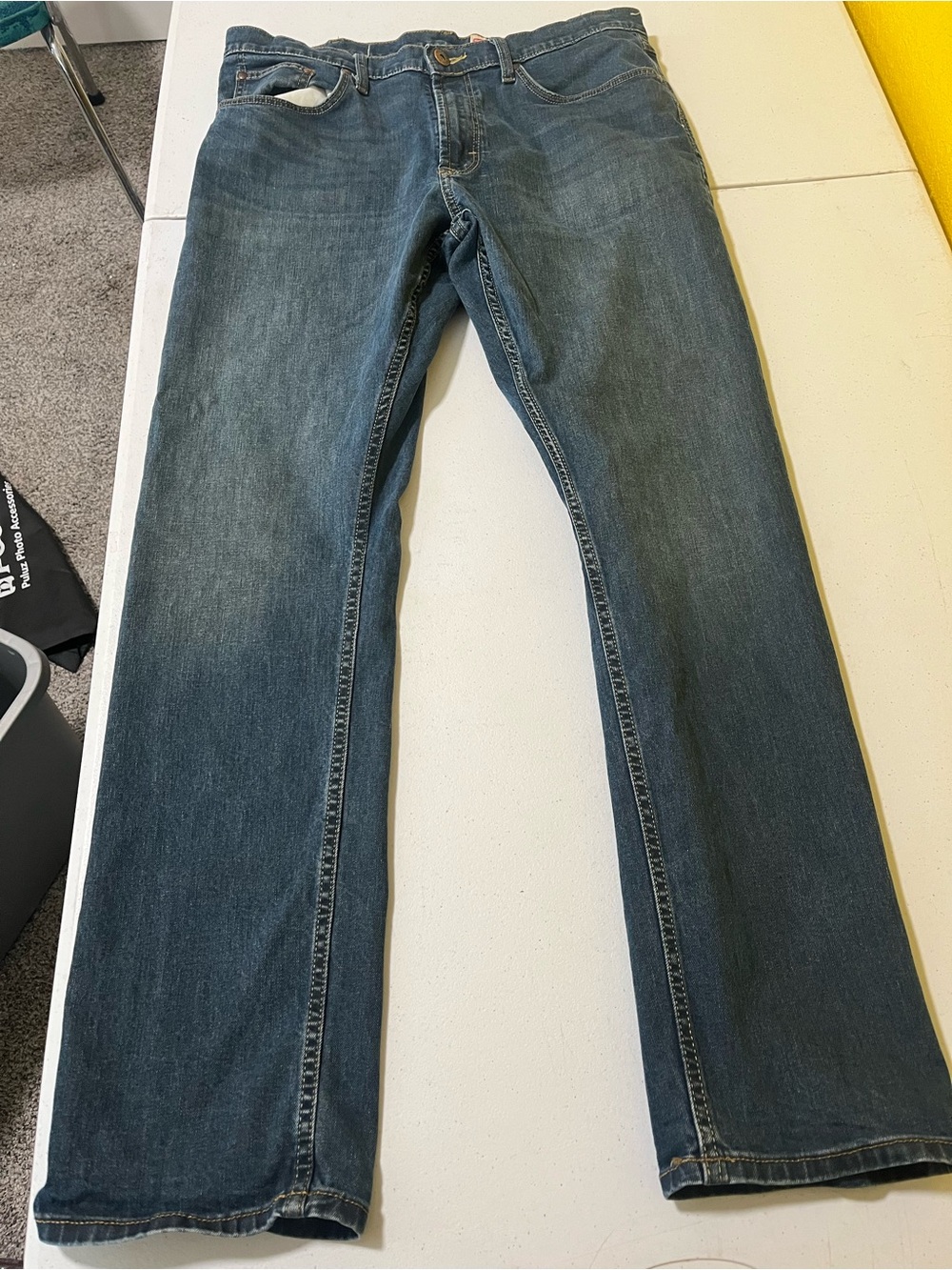 Wrangler Men's Bootcut Dark Blue Denim Jeans